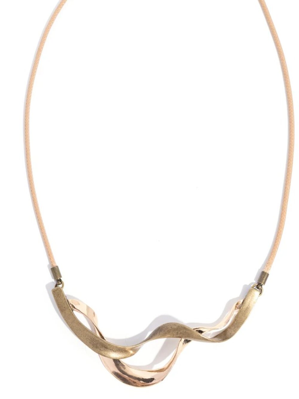 Paparazzi Champion Curls Brass Necklace & Earrings Set